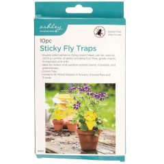 10 Pack Ashley Sticky Potted Plant Fly Traps