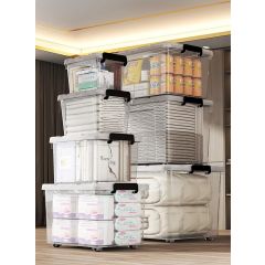 Home & Office plastic storage boxes with lids available in multiple sizes from 10 litre to 140 litre