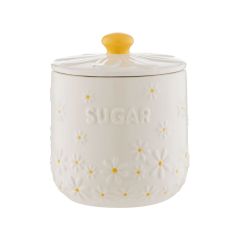 showing a side view of the Daisy Sugar Jar