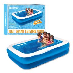 2.62m Garden Inflatable Rectangular Swimming Pool