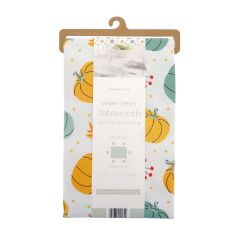 Pumpkin Spice Autumnal Design Wipe-Clean Tablecloths 132x178cm