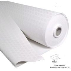 White Octagon Table Protector - Per Meter