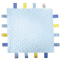 Popcorn Blue Taggy Blanket at Guineys Ireland