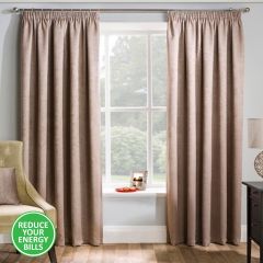 Matrix Latte Thermal Blockout Tape Top Curtains