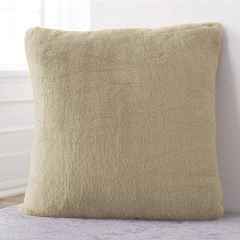 Teddy Filled Cushion Taupe 60x60cm