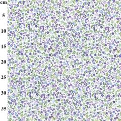Lilac Printed Polycotton Fabric TC0111 - Price by the Metre