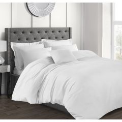 Percale Duvet Cover 100% Cotton 200 Thread Count White at Guineys Ireland