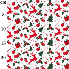 Christmas Polycotton Fabric Multi - Price by the Metre