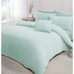 Teddy Fleece Fitted Sheet Ice Blue