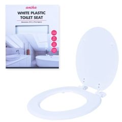 Toilet Seat White by Anika at Guineys Ireland