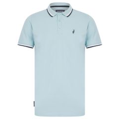 Men's Short Sleeve Polo Shirt Blue by Kensington at Guineys Ireland