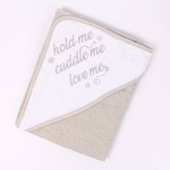 Love Me Grey Hooded Towel