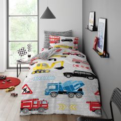 Transport Duvet Cover Set Single