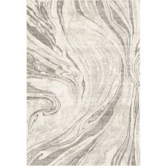 Typhoon Grey Beige Fabel abstract rug with a contemporary marble-inspired design in grey and beige tones.