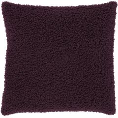 Unique Living Chico Dark Purple Bouclé Cushion 45x45cm