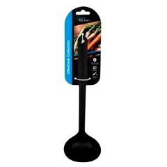 Handy Kitchen UltraCook Collection black nylon ladle with retail packaging