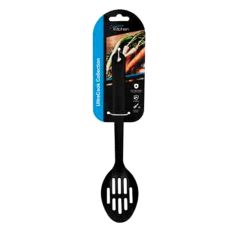 Handy Kitchen UltraCook Collection black nylon slotted spoon with retail packaging