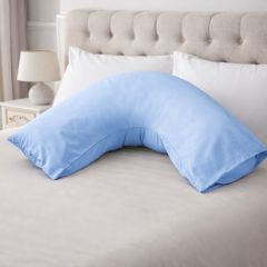 V Shaped Pillowcase Blue