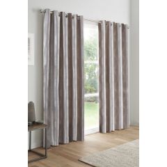 Valentina Silver Eyelet Curtains 90x90"