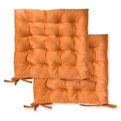 Burnt Orange Velvet Seat Pad