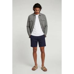 virgil quilted overshirt grey mens lightweight jacket press stud cotton polyester