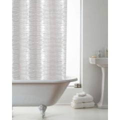 PEVA Shower Curtain Wave with Rings