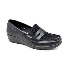 showing the Women's Sally Sequin Shoes Black