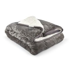 Weighted Sherpa Blanket in Grey