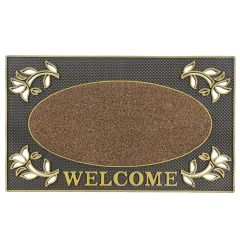 Welcome Scraper Door Mat Gold at Guineys Ireland