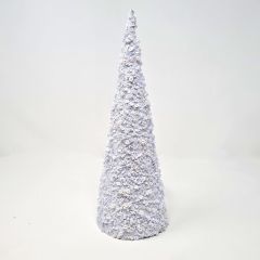 Sequins Cone Christmas  Tree White