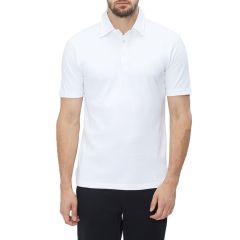 White Cotton Rich Polo T-Shirt