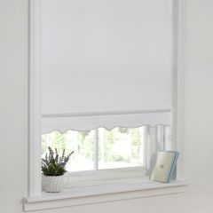 Scalloped Roller Blind White