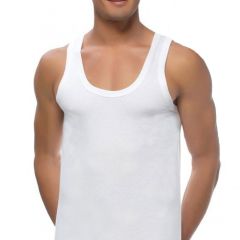 Mens 2 Pack Tank Top White