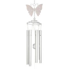 Butterfly Windchime White