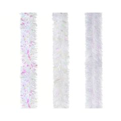 White Iridescent Tinsel 2m - Assorted