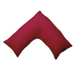 Percale V-Shape Pillowcase Wine