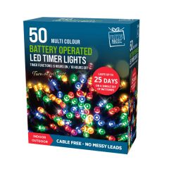 50 Multi Colours LED Timer Lights