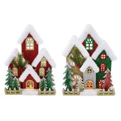 LED Winter Alpine House Facade - Assorted