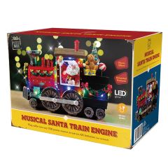 Christmas LED Musical Santa Train Engine