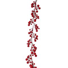 Glossy Jumbo Berry Garland 175cm