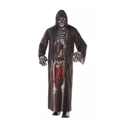 Adult Crimson Skeleton Reaper Costume
