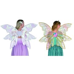 Deluxe Iridescent Fairy Wings - Assorted