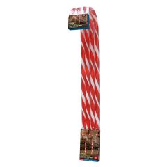 Warm White LED Candy Cane Path Lights 4 Pack
