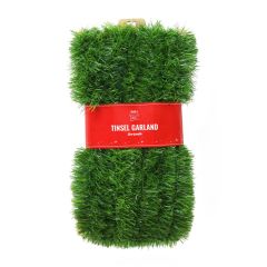 showing the Snow Tinsel Wreath 33cm