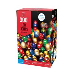 300 LED Multicoloured Christmas Lights