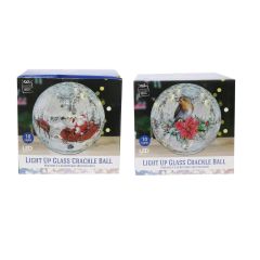 LED Light up Crackle Ball Assorted