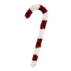 Giant Tinsel Candy Cane 90cm Christmas Decoration 