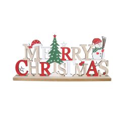 Merry Christmas Table Sign 30cm