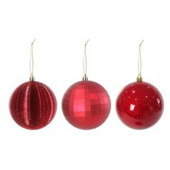 Showing the 6pk Baubles 10cm Red