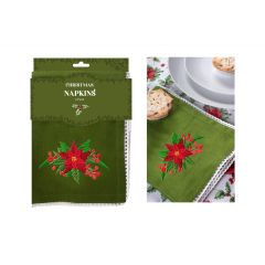 Christmas Holly Napkin 4 Pack at Guineys Ireland